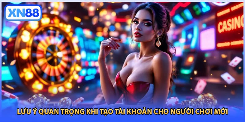 Lưu ý quan trọng khi tạo tài khoản cho người chơi mới
